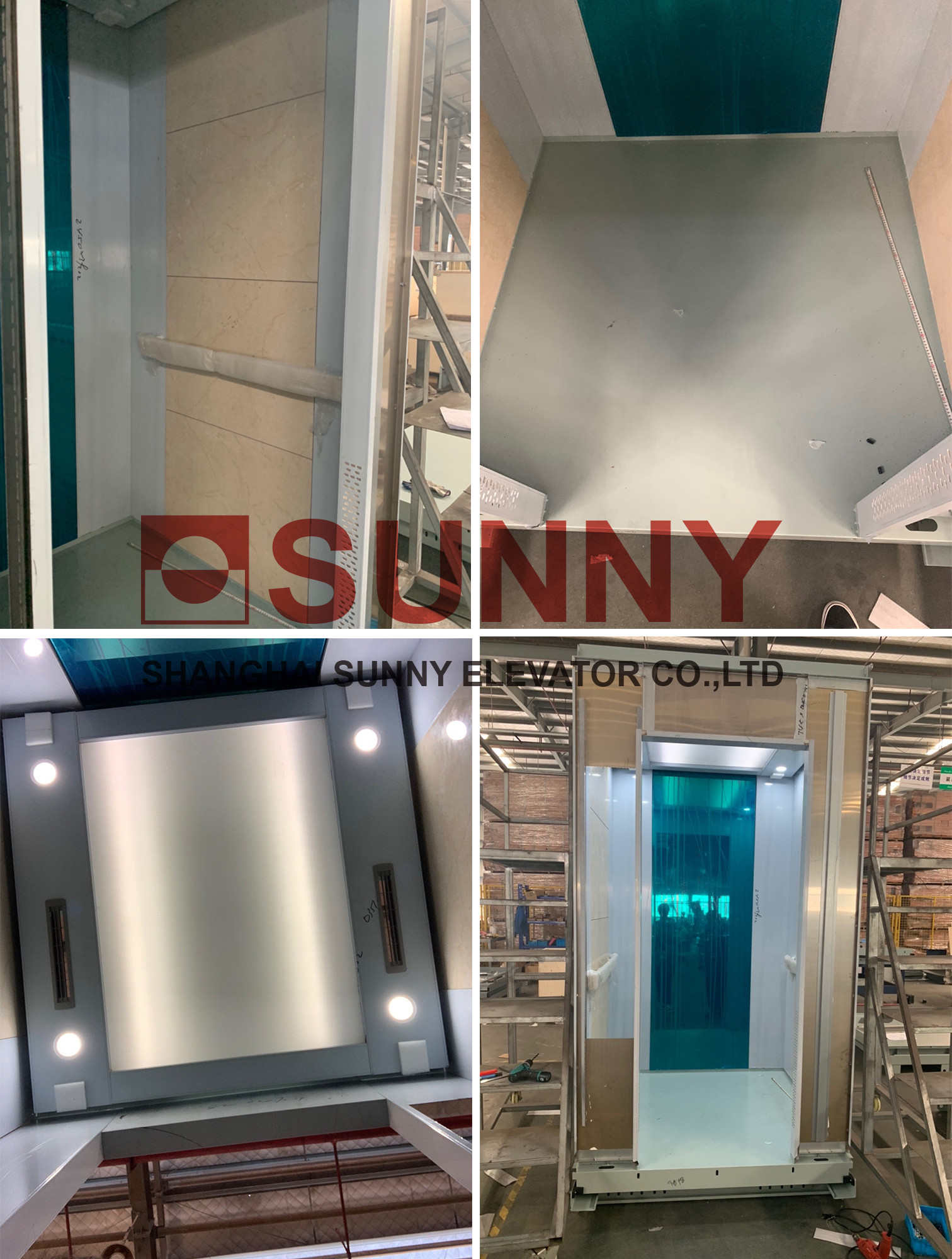 Residential Platform Illumination Elevator Cabin Decoration Elevator Door Panel