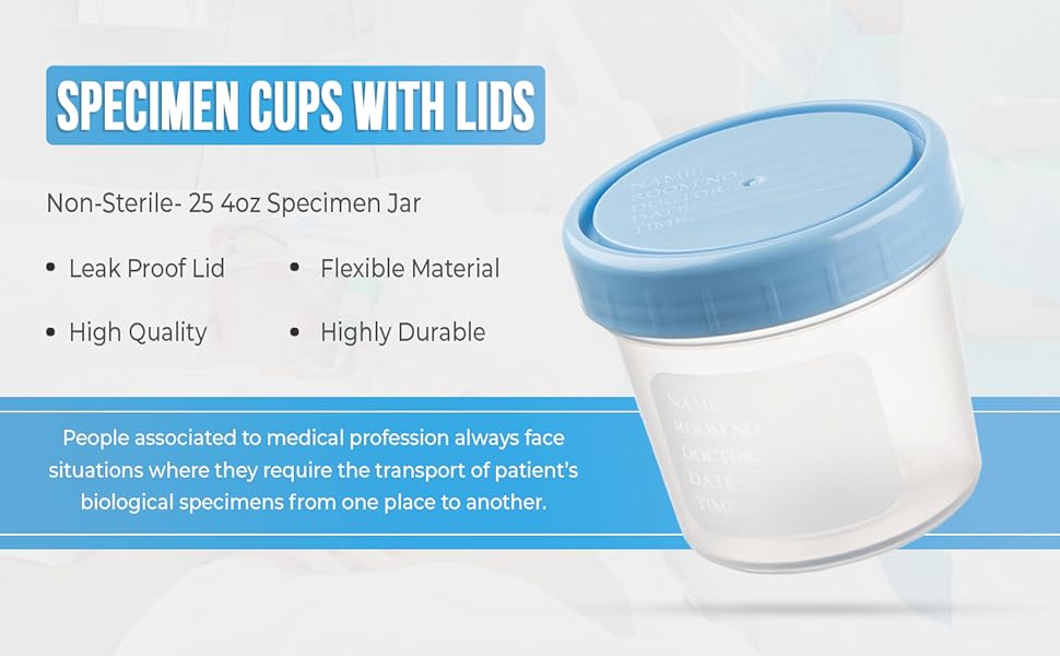 specimen cups with lids