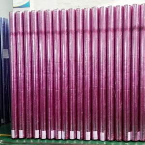 China Recyclable Furniture Wrapping Film 245cm Width Red Transparent Plastic Roll No Glue on sale