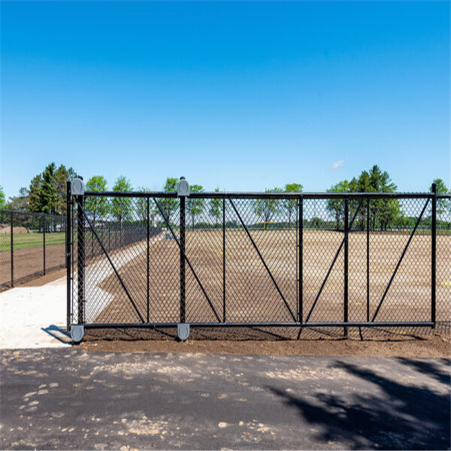 Black Pvc Coated 5 Foot Steel Chain Link Fencing Lightweight