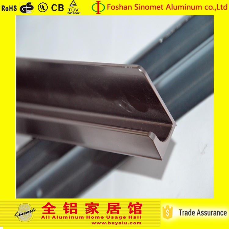 Professional External Corner Tile Trim Wood Grain Aluminum Extrusion Tile Tirm