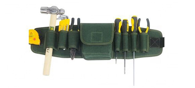 Waterproof Canvas Waist Tool Bag For Electrician Tool Bag Waist Belt