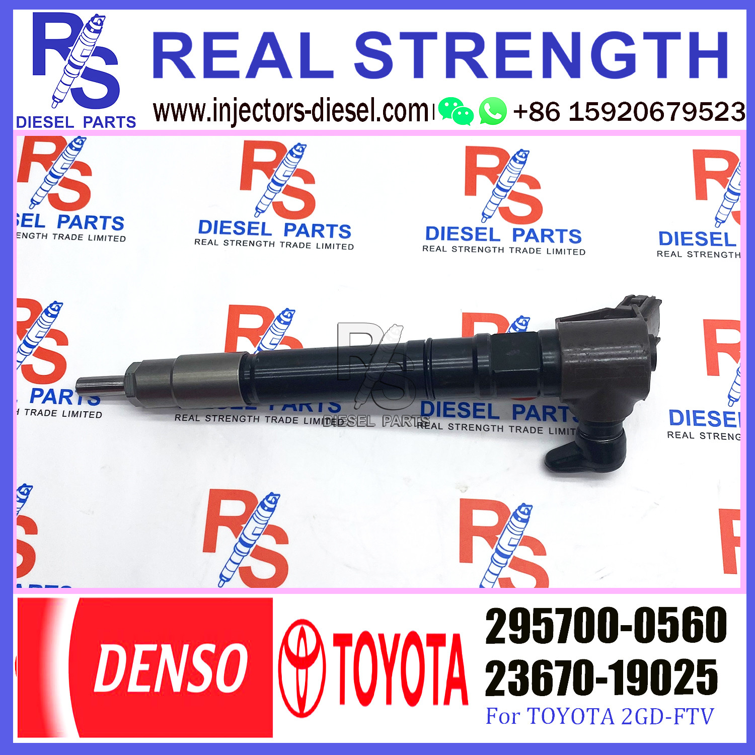 23670-0E020 Common Rail Diesel Injection 295700-0560 23670-11020 23670-09430