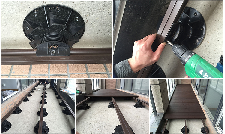 Adjustable Plastic Flag Pedestal The Ideal Side Attachment for Modern Balcony Terrace