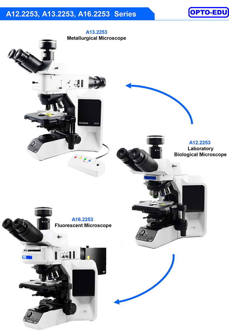 Opto Edu A16.2253 Fluorescence Microscope Infinity Plan Achromatic Optical System