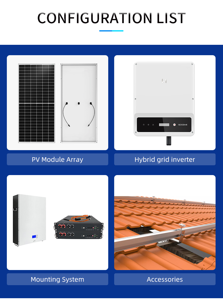 Hybrid solar inverter 8kw 10kw with lithium battery for home use