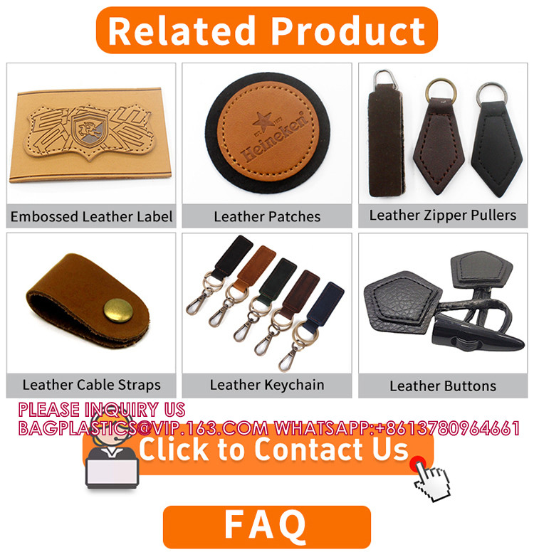 Wholesale Custom Leather Badge Factory Embossed Pu Leather Label Clothing Genuine Leather Patch With Logo