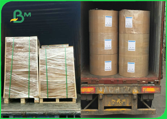 FSC Carta Kraft Paper For Fast Food Wrapping 300gsm 350gsm Good Strength 