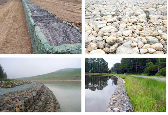 550 Mpa Woven Galvanized Gabion Box 380N Stone Cages For Landscape Boundaries