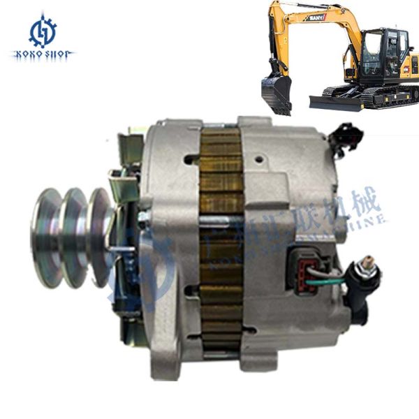 SANY Excavator Engine Generator SY75H 61010010 For SY215CSY485H SY16C SY55 SY60 Excavator Parts