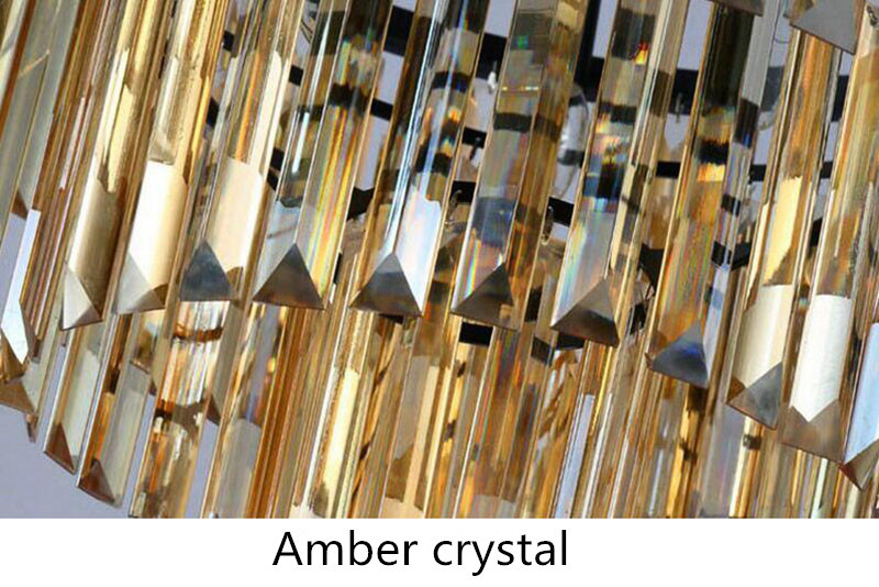 Modern Vintage Crystal Prism Chrome Black body Ceiling light crystal chandelier ceiling lights(WH-CA-54)