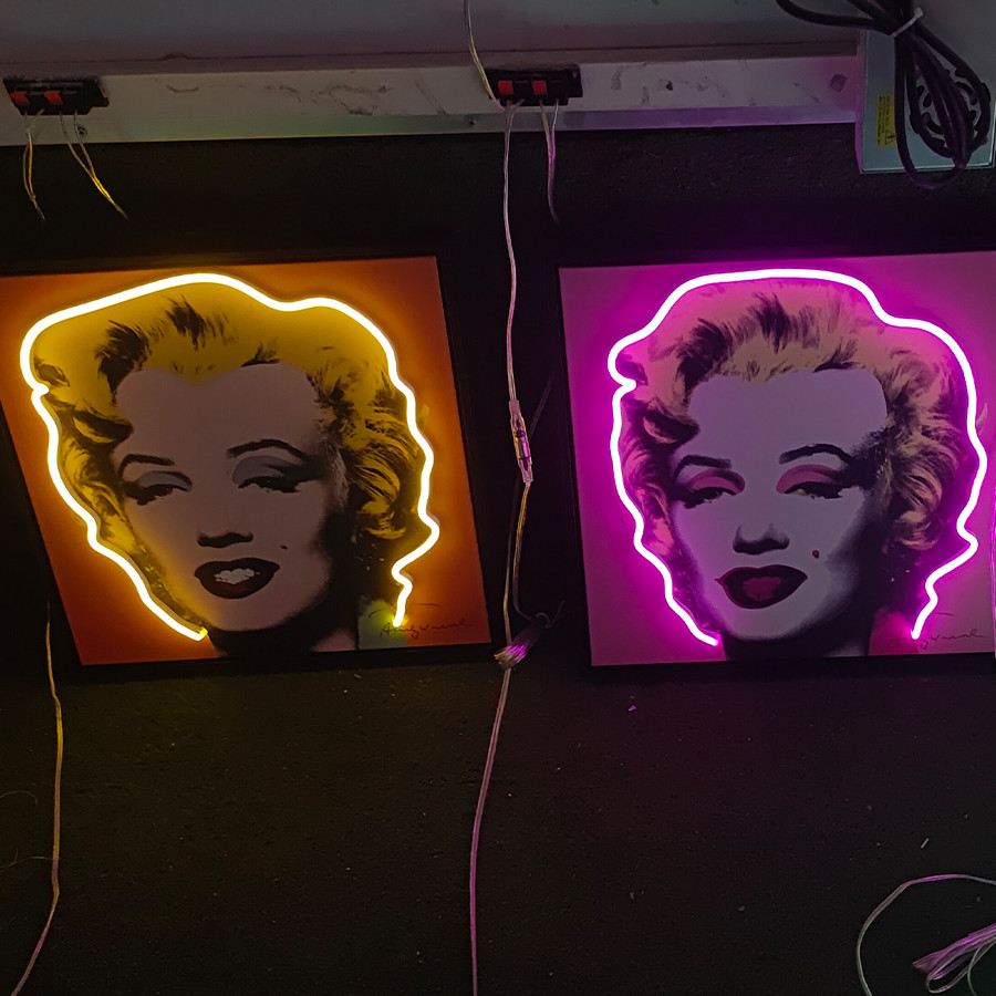 Custom UV famous People neon sign 12v silica gel led neon sign waterproof signage