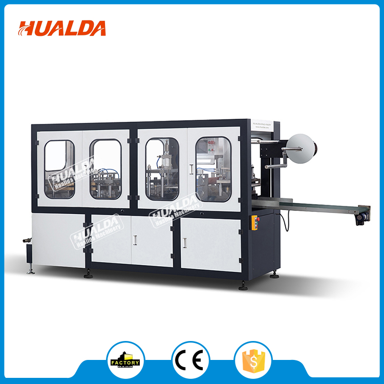 Stable Coffee Tea Paper Cup Lid Forming Machine 70 To 80 Pcs / Min Speed