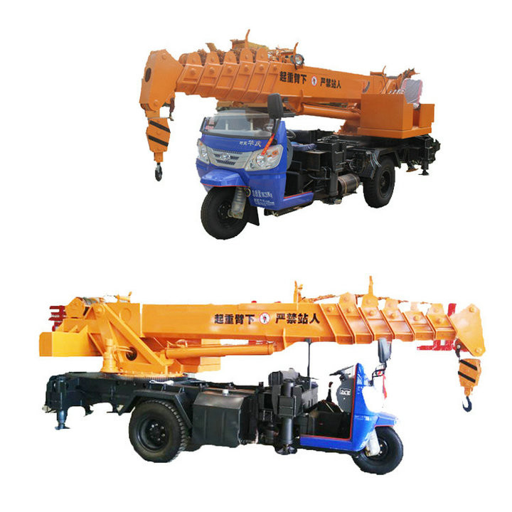 Small Tricycle Mobile Truck Mounted Hydraulic Crane 3- 5 Ton For Construction