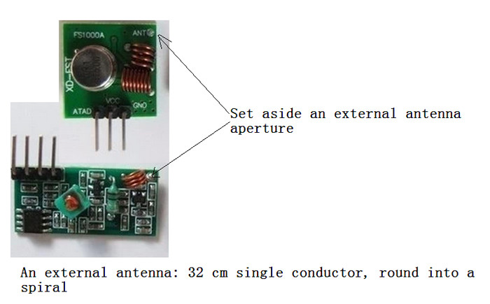 Students 433M Receiver Module , 433MHZ Alarm Wireless RF Transmitter Module