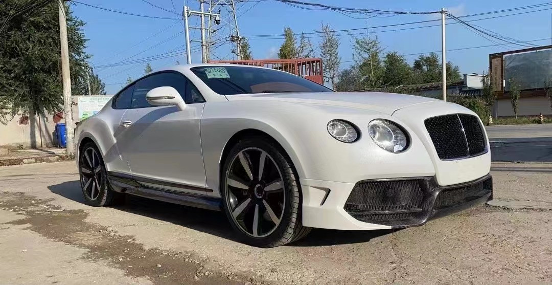 For Bentley Continental GT Carbon Fiber Body Kit Continental GT Upgrades VORS Style Front and Rear Bumper Spoilers