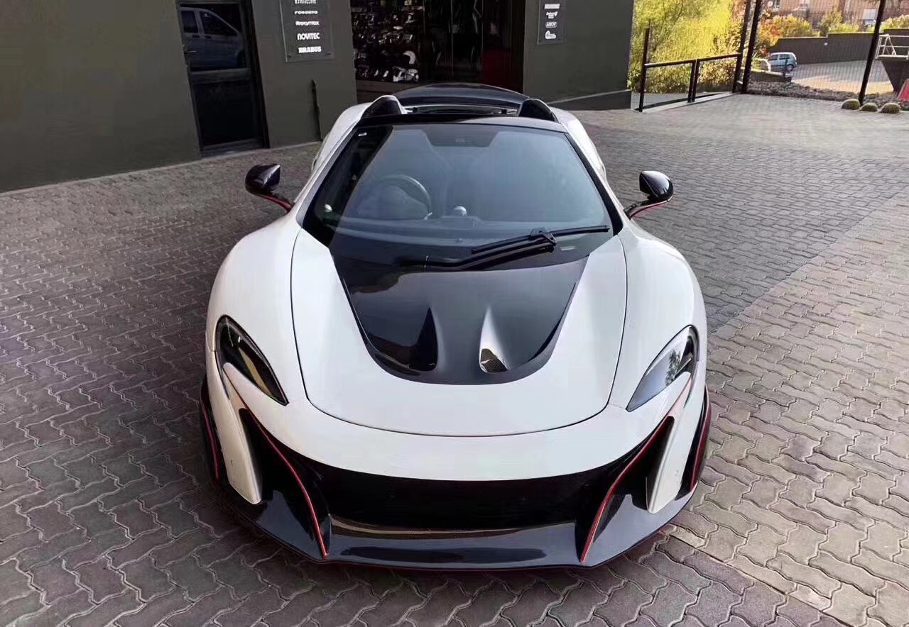 New Product for McLaren MP4-12C 650S Carbon Fiber Hood Mp4-12c 650S Upgraded P1 Style Bonnet and Engine Hatch