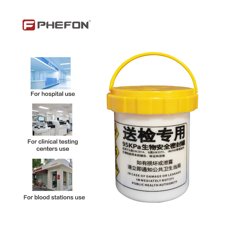 Bio UN3373 Transport Box 12 Tubes 95Kpa Certified Canisters