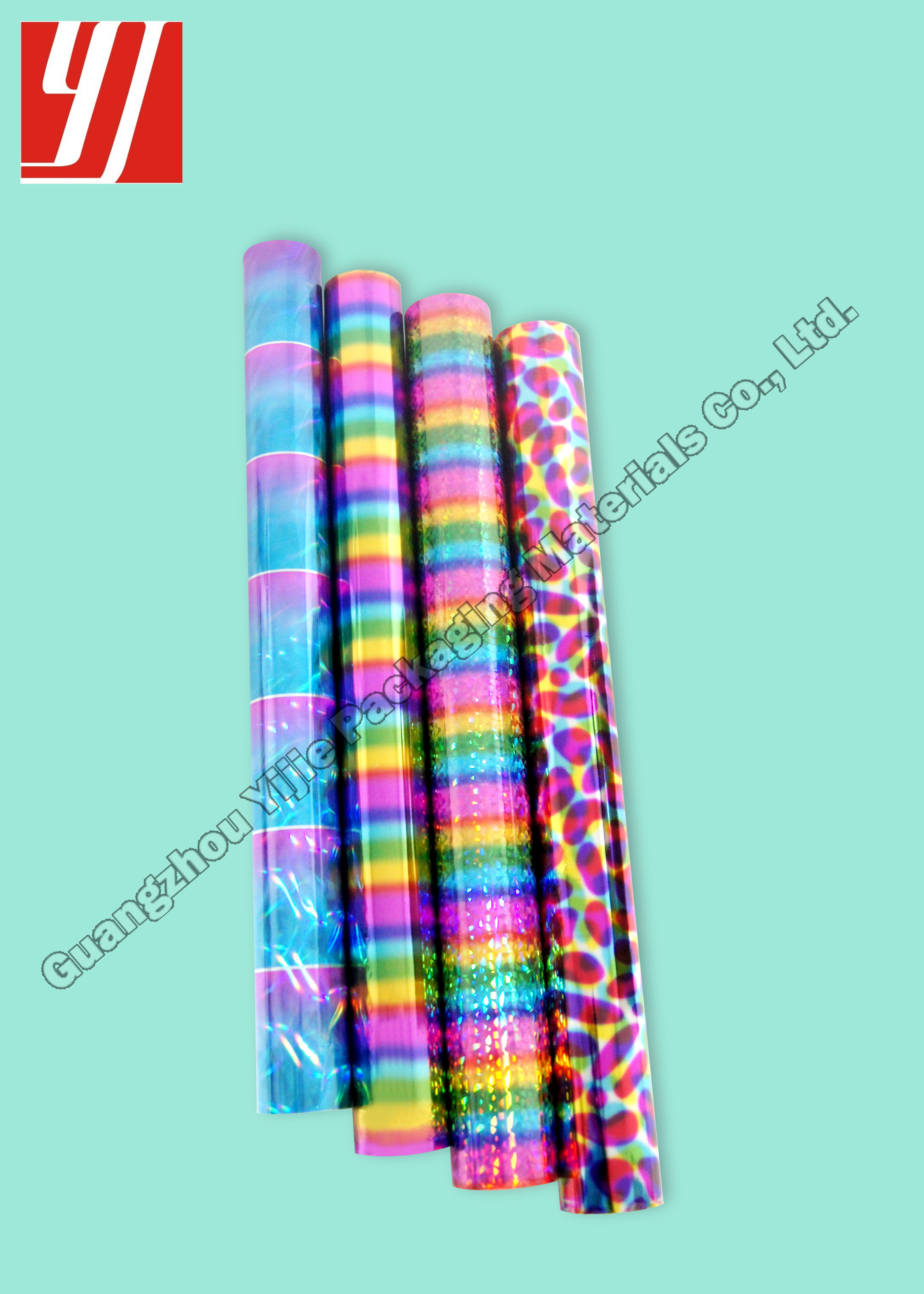 PET Hologram Stamping Foil For Publications Handbags Celebration Cards