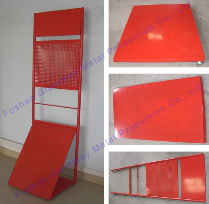 Commercial Exhibitors Hanging Product Tool Rack Floor Standing Metal Display Stand