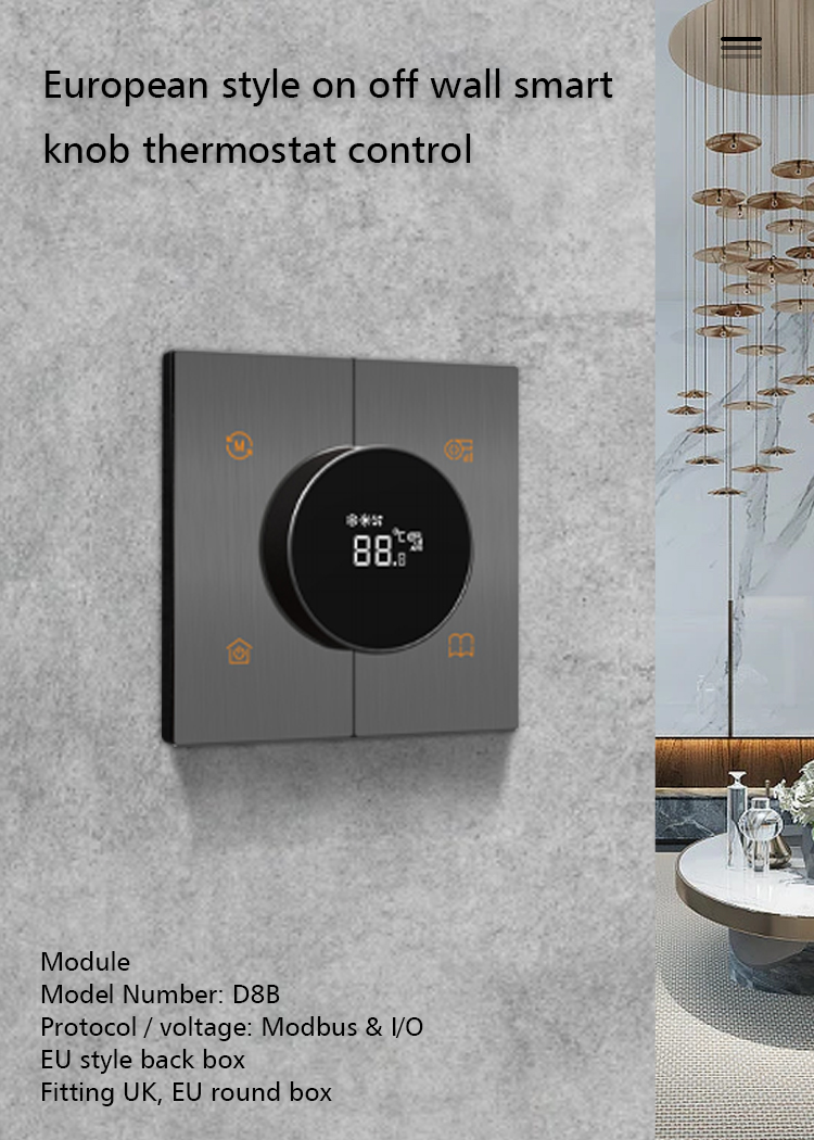 Home Smart Digital Thermostat Temperature Adjustment RS485 Type