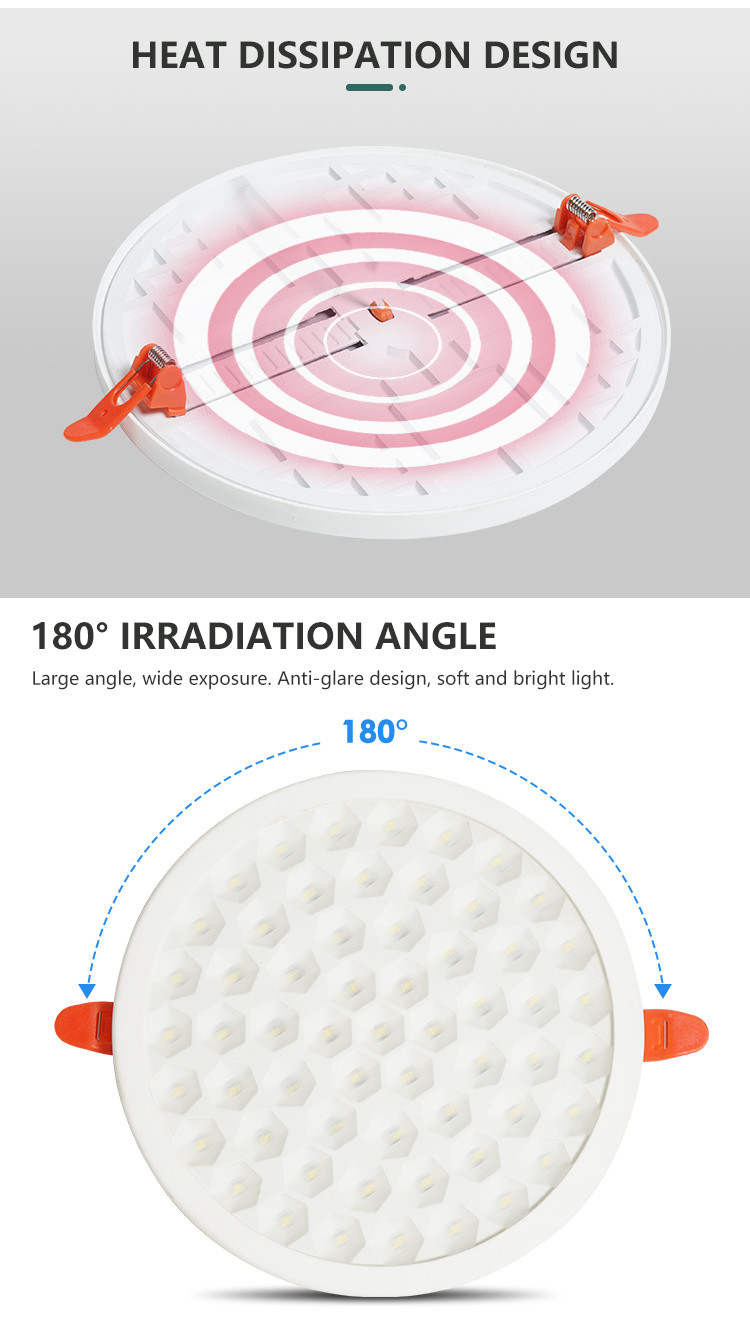 Ceiling Lighting Slim Panel Lamp 9w 18w 24w 36w Embedded Mounted SMD Led Panel Light