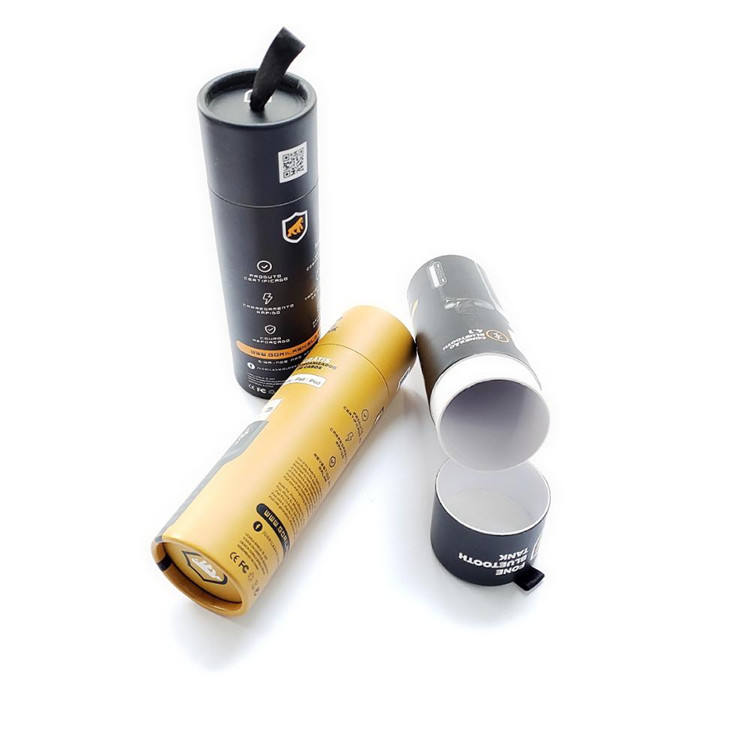 High quality Printed Creative Round Kraft Paper Tube Packaging For Food Packaging