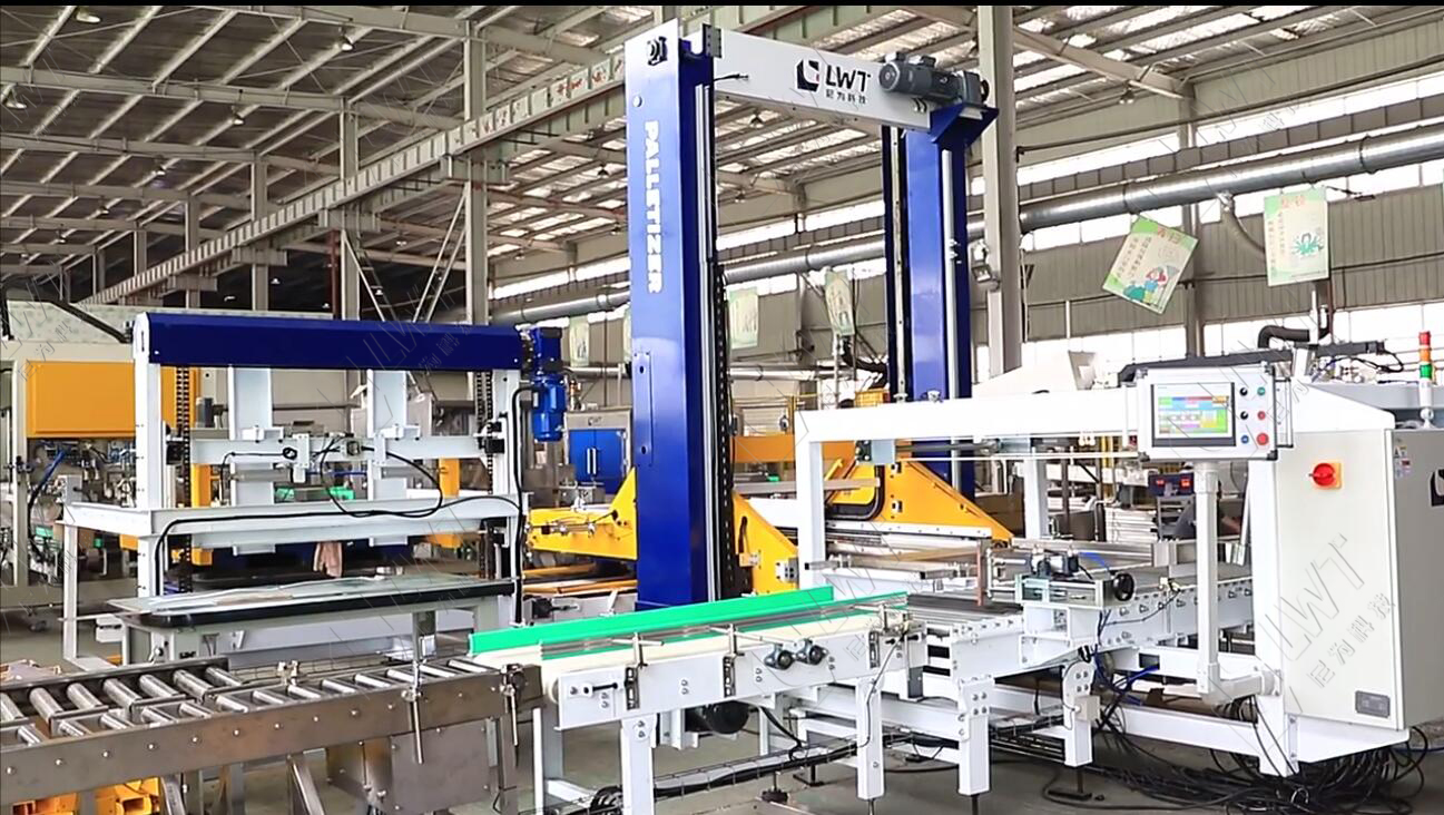 Automatic Gantry Case Palletizer Machine Tray Barrel Case Carton Bag Packing Palletizer
