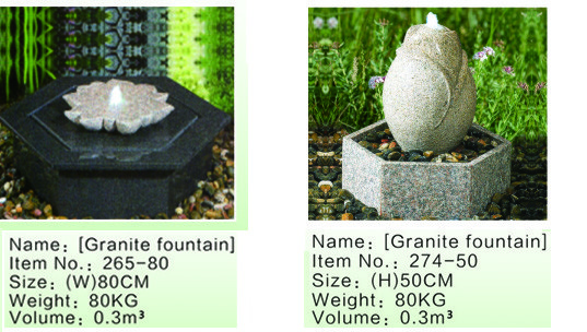Outdoor Cast Stone Garden Fountains Decorative High Grade Nontoxic Multi Style