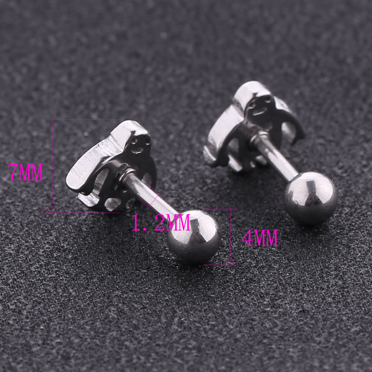 Christmas gift wholesale earrings animal shaped stud earrings women