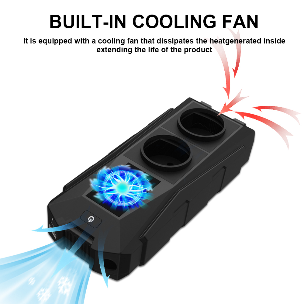 300W Small 12V to 110V 220V Car Power Inverter with Type C USB