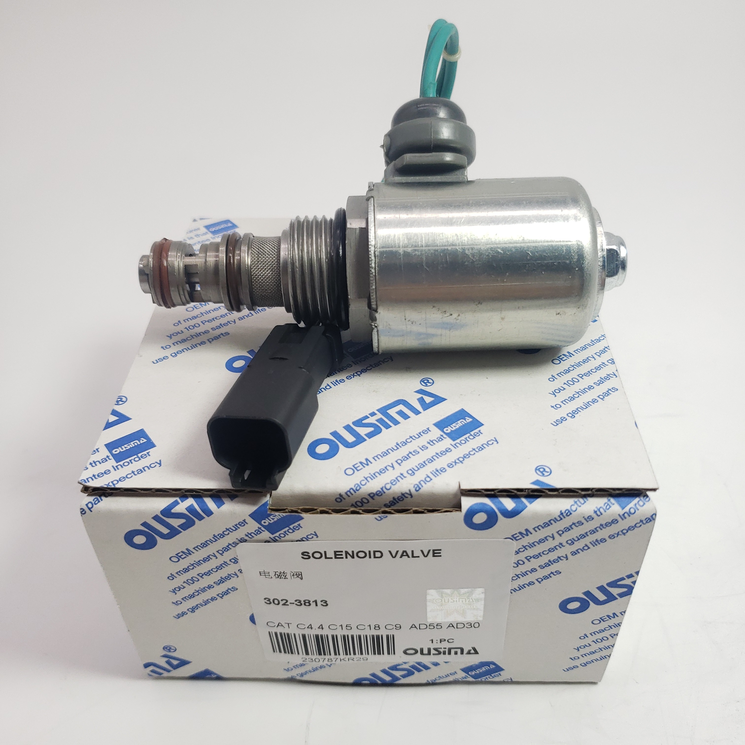 Solenoid Valve302-3813/3023813 For CAT C4.4 C15 C18 C9 AD55 AD30