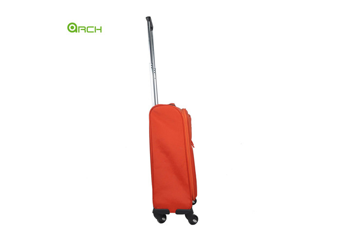 Fashion Design Light Weight Trolley Soft Sided Luggage with Two large easy-access pockets