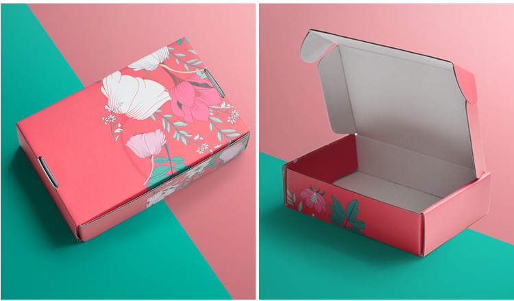 Kraft Paper Cosmetic Shipping Boxes Recycled Corrugated Cosmetic Delivery Box