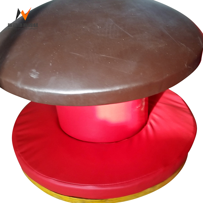 Outdoor Gymnastics Trainer Mushroom Pommel Horse Equipment in Black for Customization