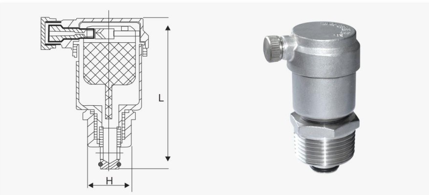 304 Threaded Stainless Steel Automatic Exhaust Valves for Solar Heating Systems