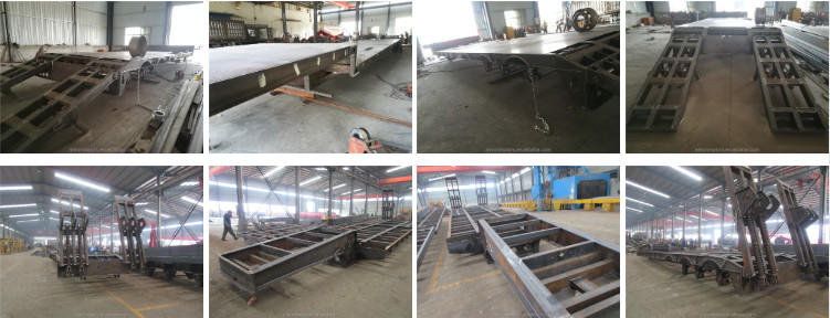 Heavy Duty 4 Axle Lowbed Semi Trailer