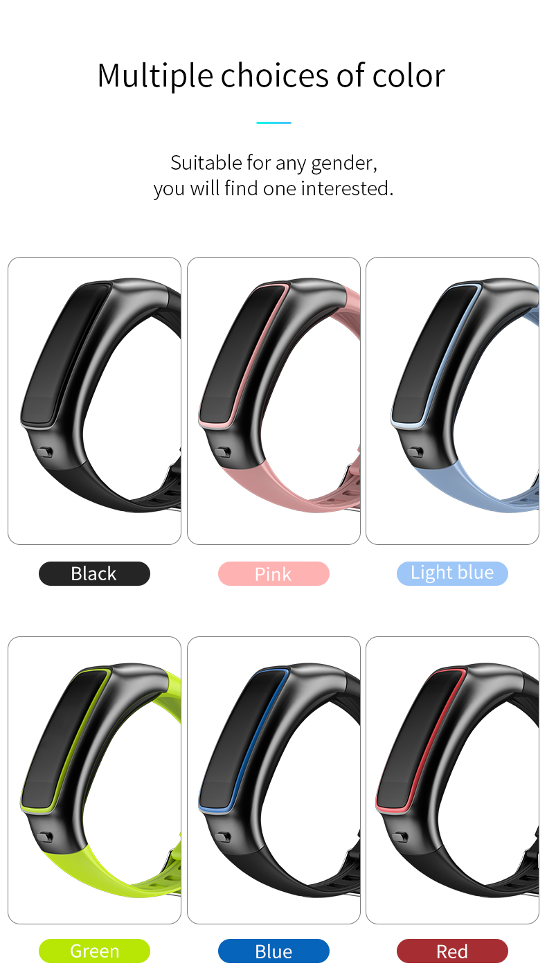 Smart 2 In 1 BT ECG Smart Watch IP67 Heart Rate Monitor Wristband