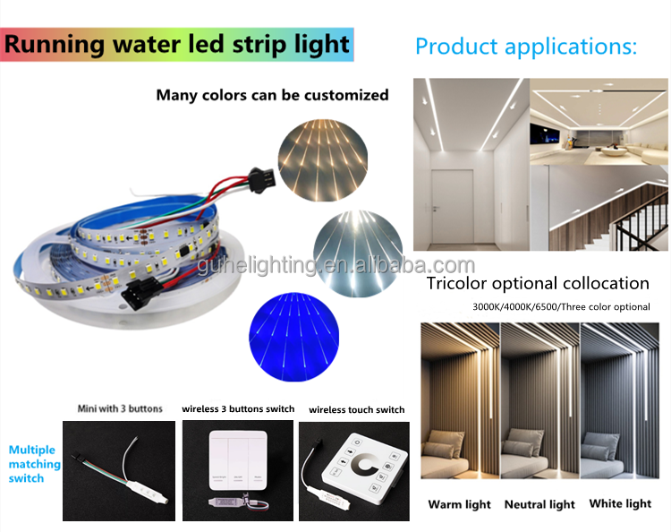 Residential IP20 Self Adhesive LED Strip 10M 12V Warm White Led Strip