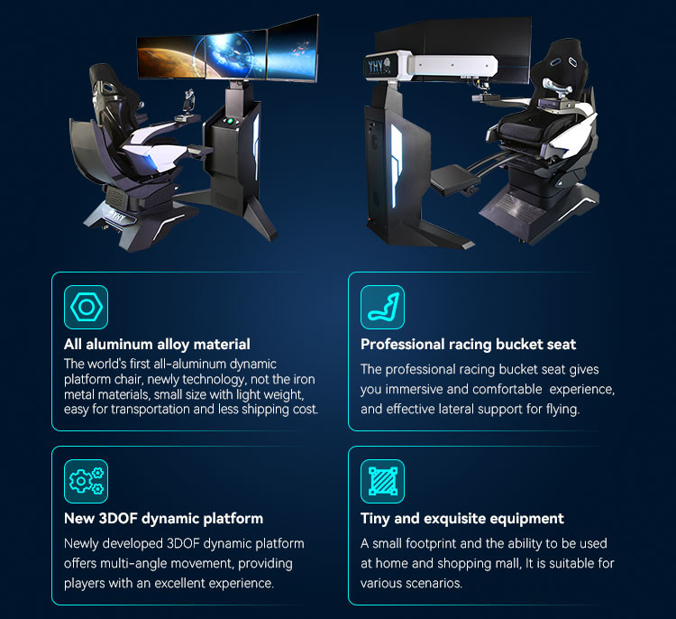 Immersive VR Flight Simulator 9D Vr Aircraft Full Flying Games Airplane Simulator