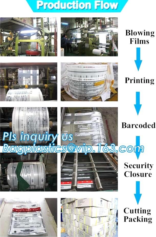 Security plastic bag with adhesive tape for cash, plastic money bag, Security Money Cash Bag For Airport/Bank and police
