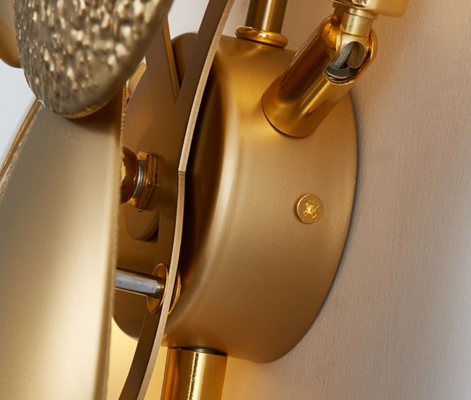 RoHS CCC Contemporary Gold Modern Wall Lamp Power Saving