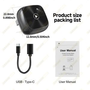 Grandnavi Wireless CarPlay Android Auto Adapter Adapter Upgrade Wired to