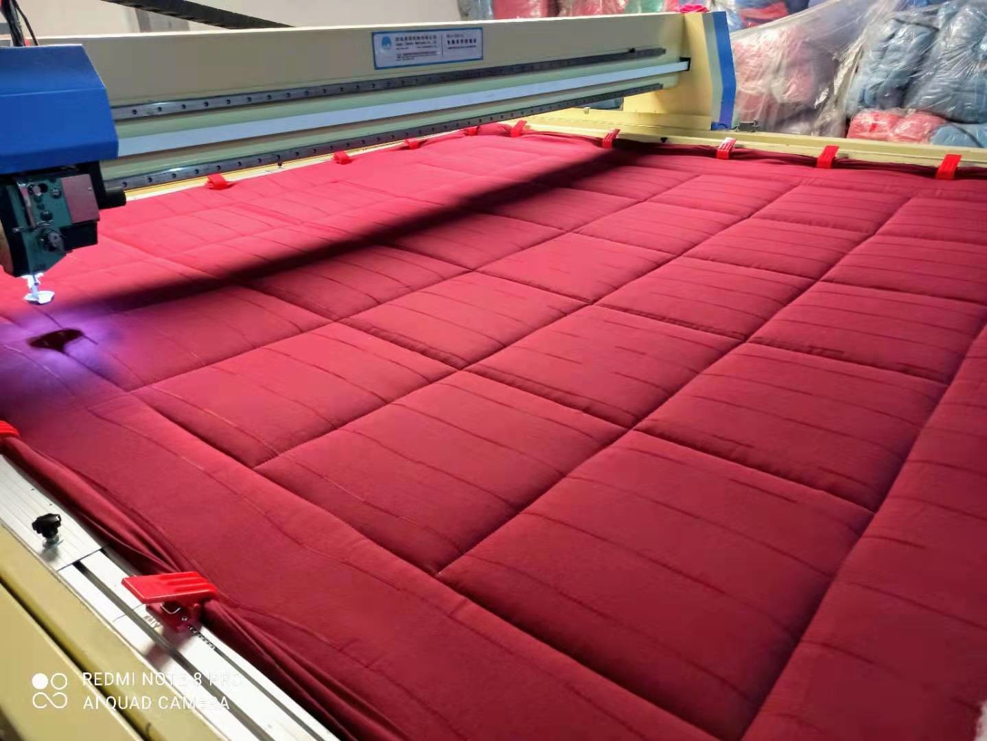 Soft Topper Blanket Fabric Automatic High Speed Mattress Quilting Machine 3000RPM