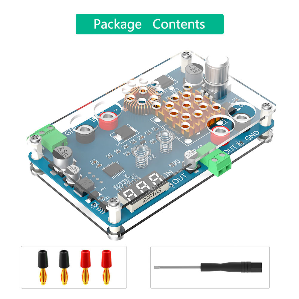 Adjustable Power Supply Breakout Adapter Buck Converter 32V 3A