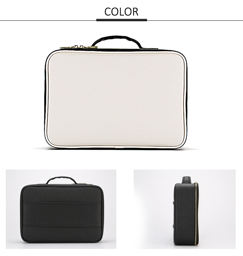 Multifunctional L38*D10*H27CM Makeup Bag Case With Handle