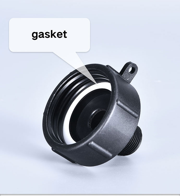 1 Inch Adapter Connector For IBC Tank Valve Fitting and Durable Black Connection