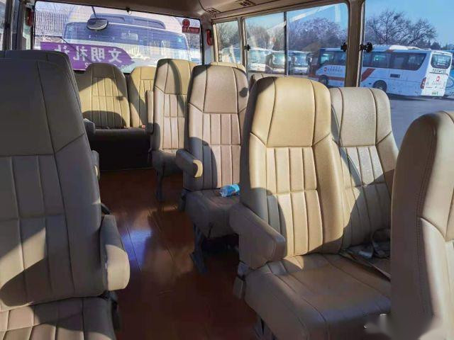 Used Toyota Bus Coaster 20 Seats Gasoline Left Hand Drive Used Passenger Bus Low Kilometer