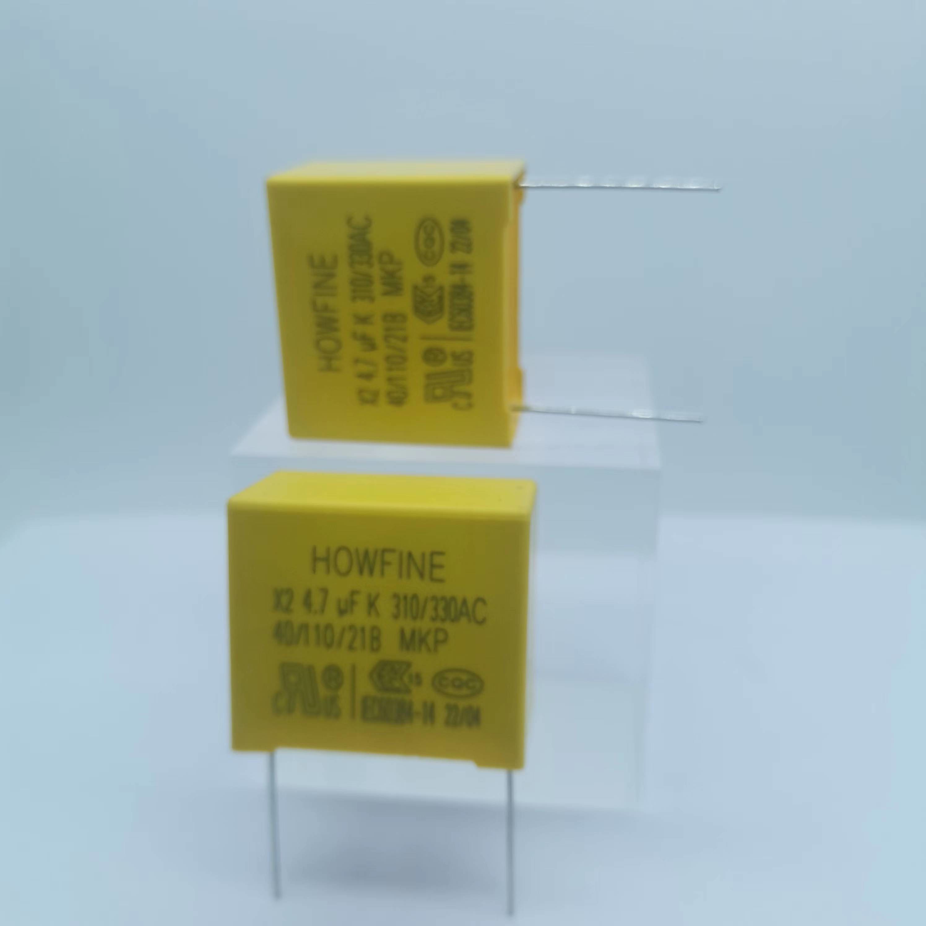 Yellow Color Metallized Polypropylene X2 Safety Capacitor 475K 310V