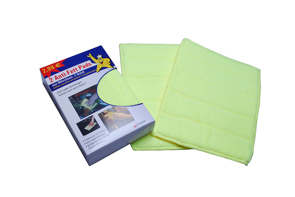 Non Scratch Microfiber Cleaning Pad Scrub Sponge For Dishes Heavy Duty Scouring Power